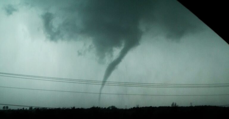 Tornado in Stroud, Oklahoma on April 14, 2011