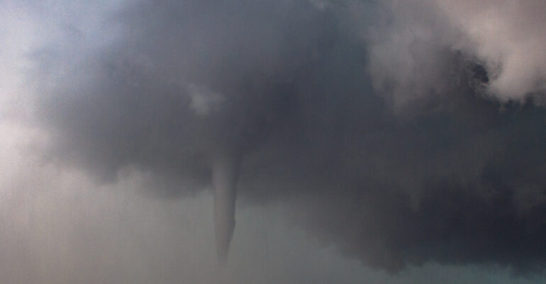 Fall Tornado near Wakita, OK on September 17, 2011