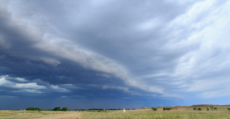 A stormy South Dakota landscape in June 2012