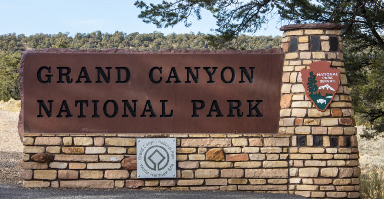 Grand Canyon National Park Sign