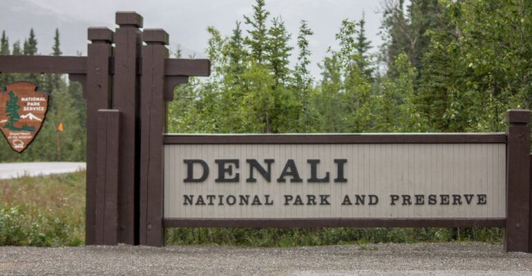 Denali National Park and Preserve Sign