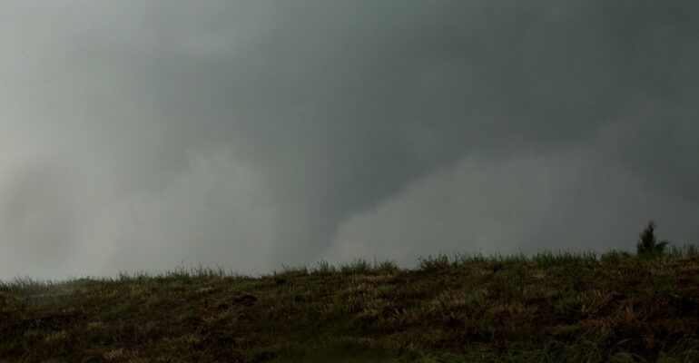 Tornadoes near Atoka, Oklahoma on May 9, 2016