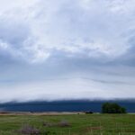 A shelf cloud near Helena, OK on May 18, 2019