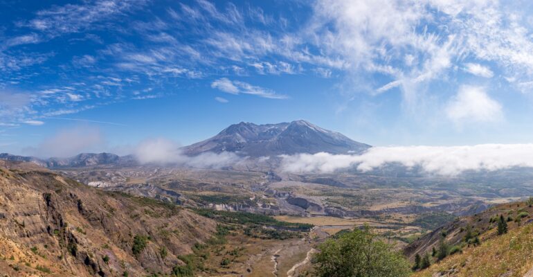Mount Saint Helens viewed from the Johnston Ridge Observatory