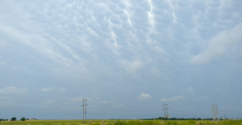 Mammatus Clouds over West Texas