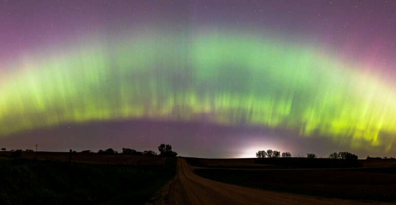 Panoramic of Northern Lights