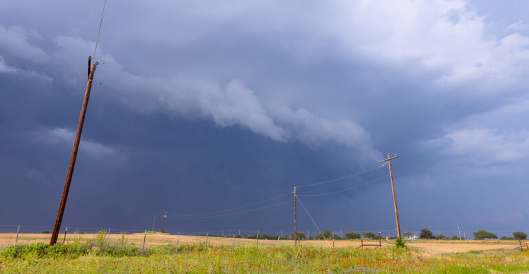 Storm south of Brady Texas