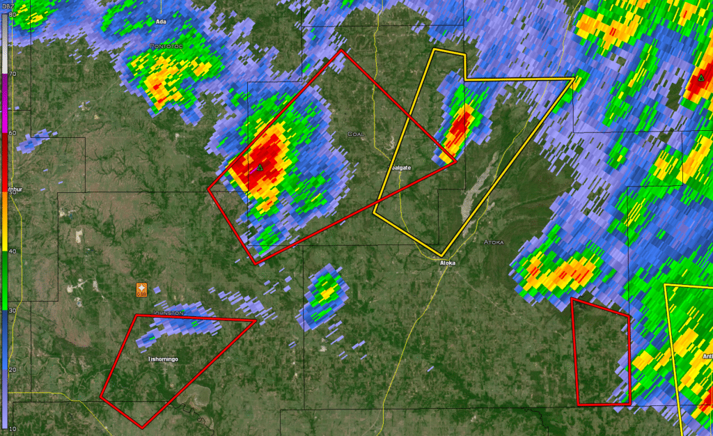 KTLX Twin Lakes/Oklahoma City Radar - April 26, 2025 at 2120Z/4:20 pm CDT