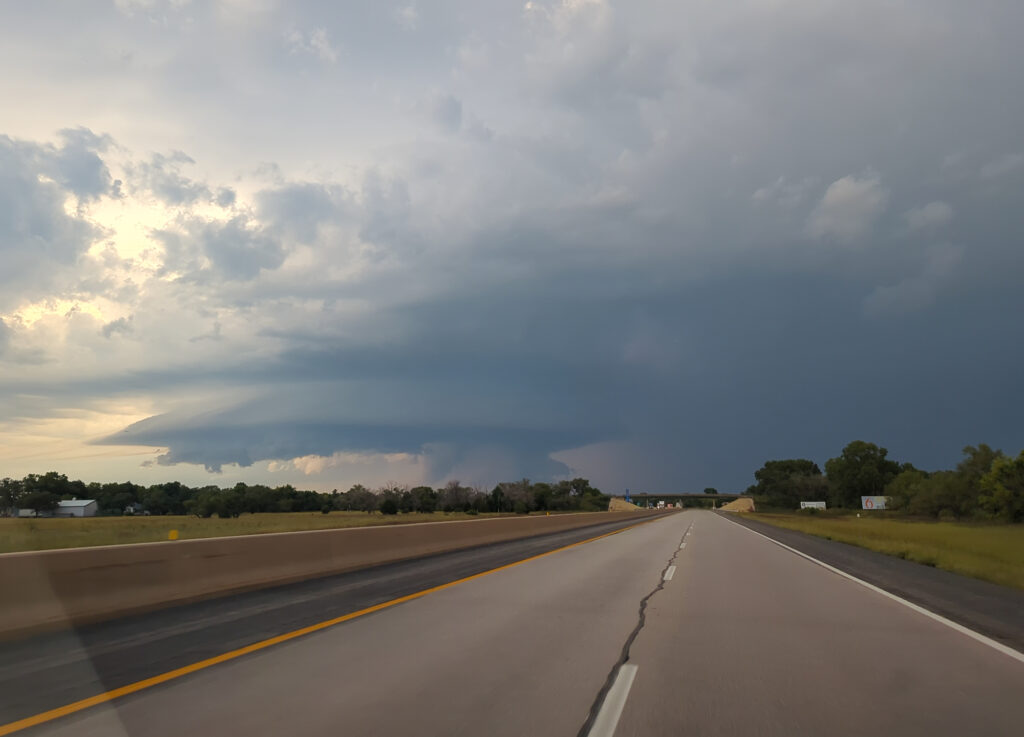 Storm over the Kansas Turnpike